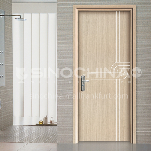 WPC wood plastic door simple style paint-free environmental protection door bathroom door